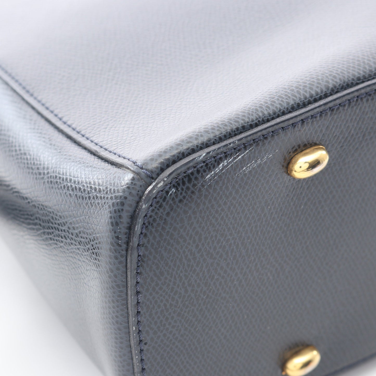 2WAY ハンドバッグ レザー ダークネイビー セリーヌ バッグ CELINE