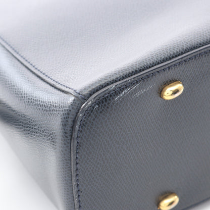 2WAY ハンドバッグ レザー ダークネイビー セリーヌ バッグ CELINE