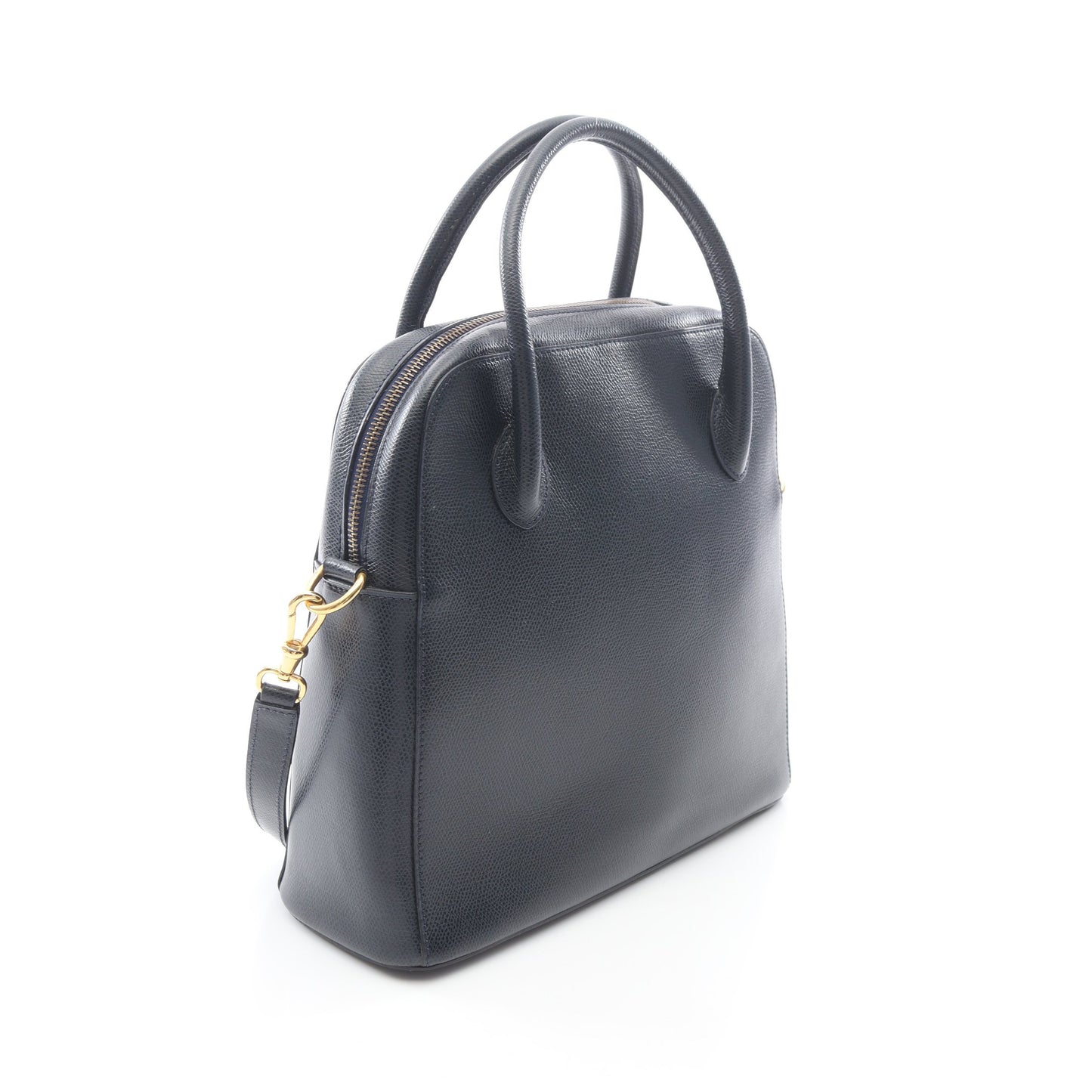 2WAY ハンドバッグ レザー ダークネイビー セリーヌ バッグ CELINE