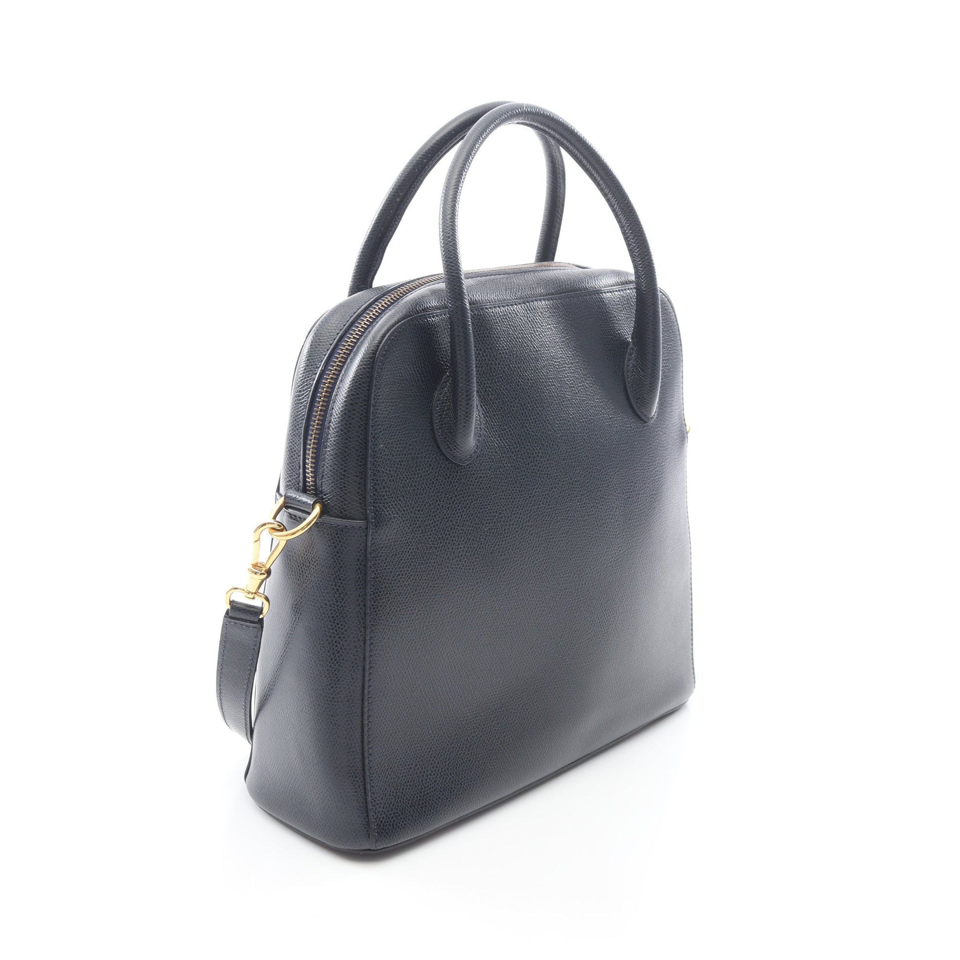 2WAY ハンドバッグ レザー ダークネイビー セリーヌ バッグ CELINE