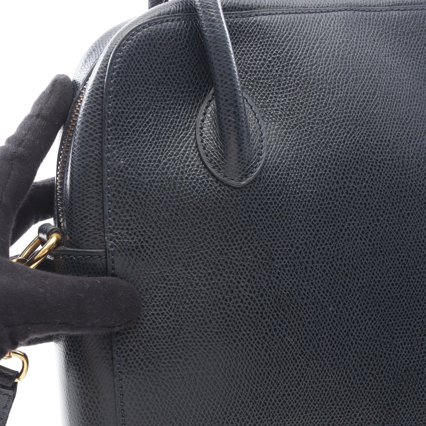 2WAY ハンドバッグ レザー ダークネイビー セリーヌ バッグ CELINE