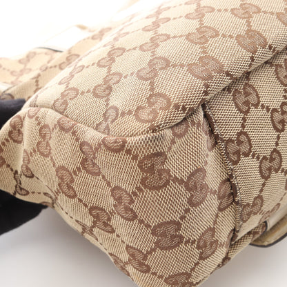 GGキャンバス ショルダーバッグ キャンバス レザー ベージュ アイボリー グッチ バッグ GUCCI