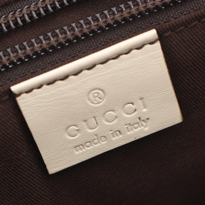 GGキャンバス ショルダーバッグ キャンバス レザー ベージュ アイボリー グッチ バッグ GUCCI