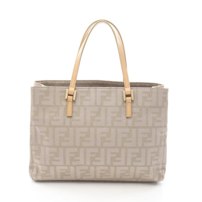ズッカ ハンドバッグ トートバッグ キャンバス レザー ベージュ フェンディ バッグ FENDI