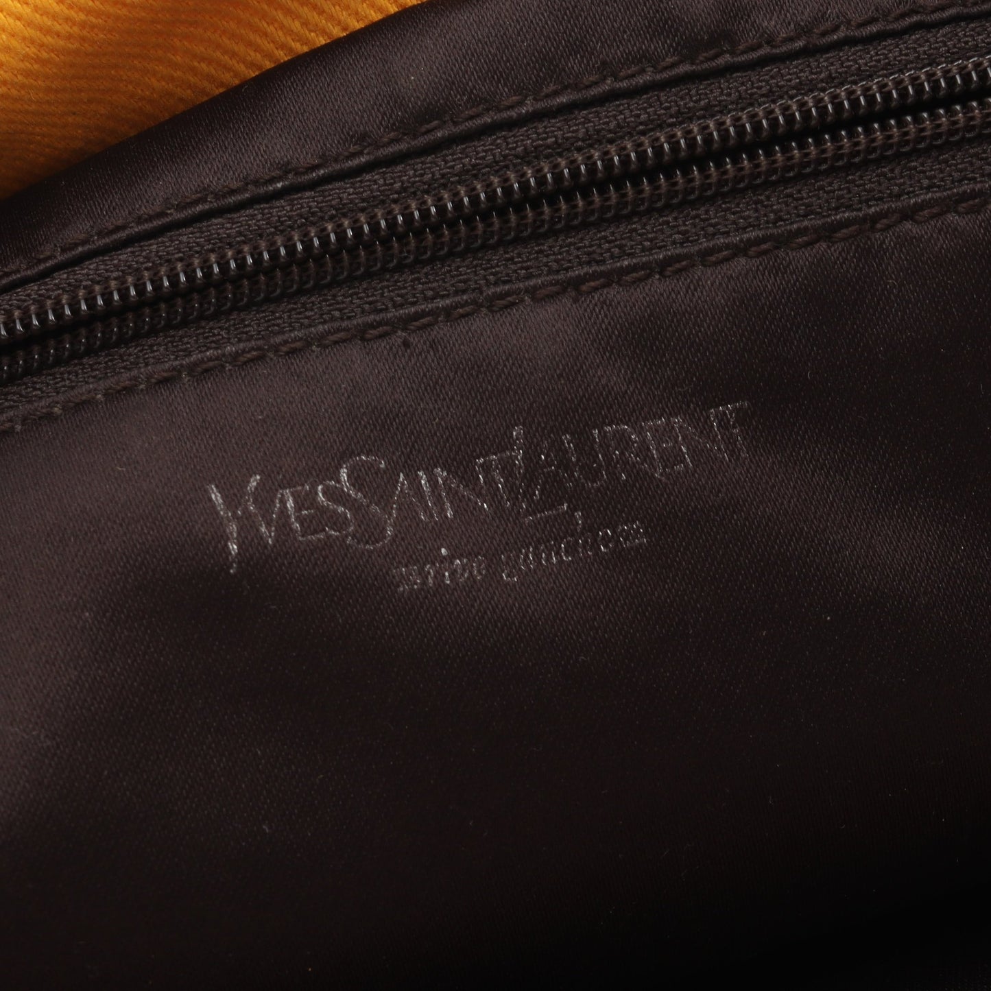 カハラ ハンドバッグ トートバッグ キャンバス レザー ベロア オレンジイエロー イヴサンローランリヴゴーシュ バッグ Yves Saint Laurent rive gauche