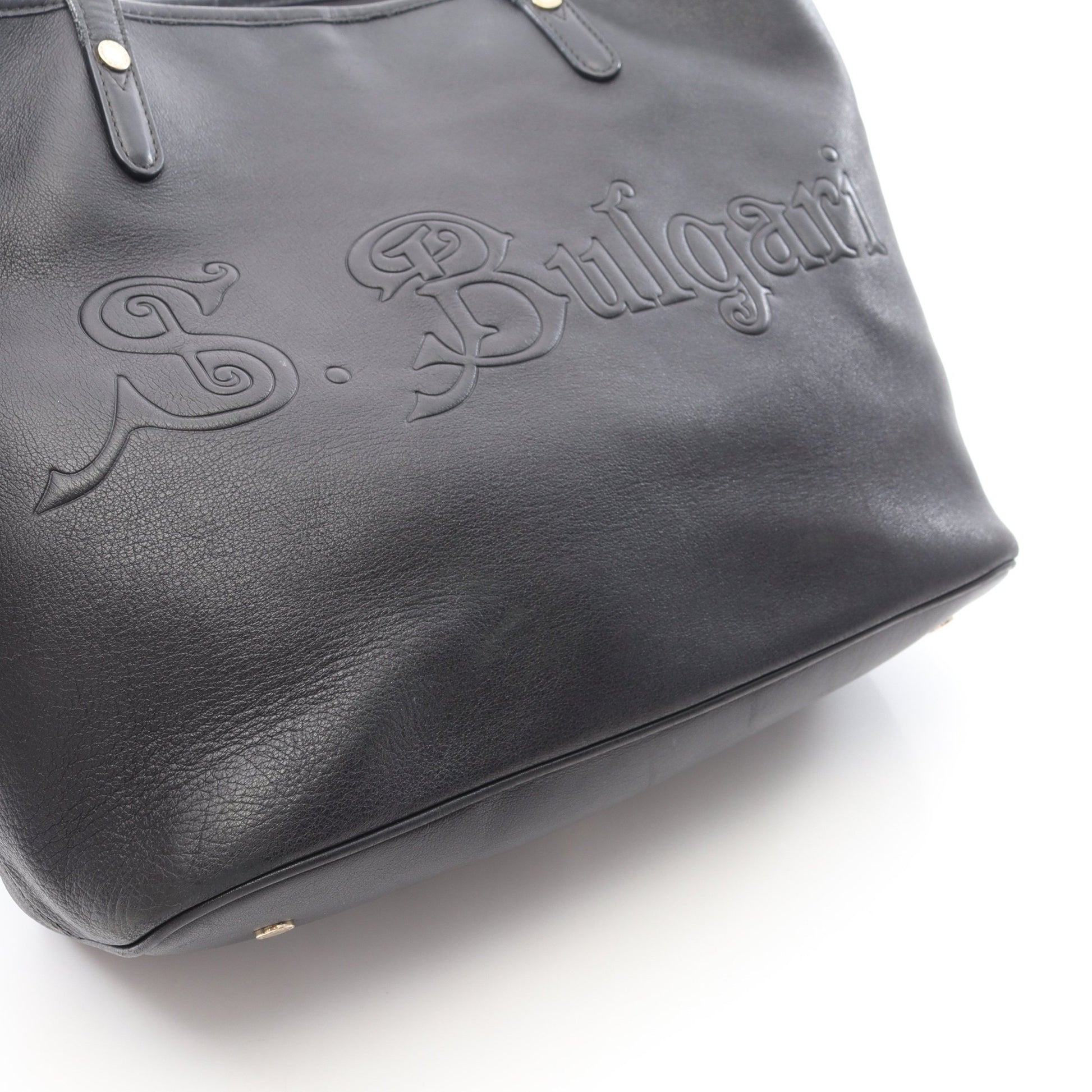 COLLEZIONE コレツィオーネ ショルダーバッグ トートバッグ レザー ブラック ブルガリ バッグ BVLGARI