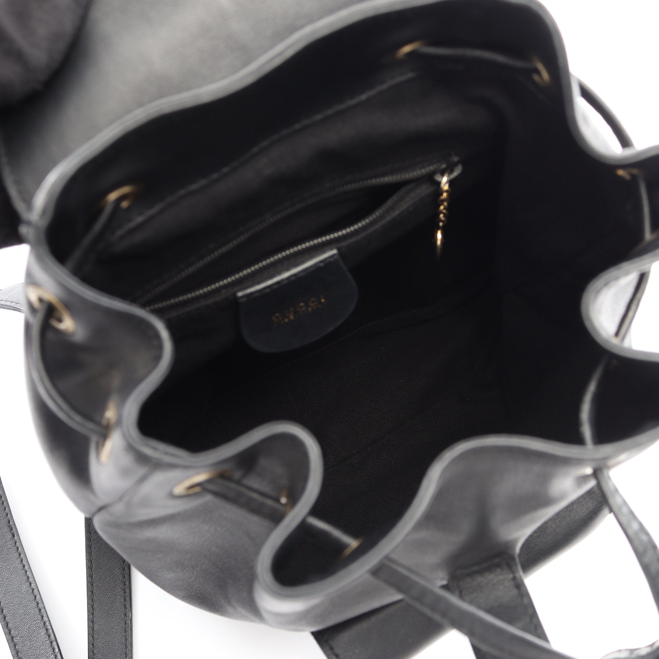 バンブー バックパック リュックサック レザー ブラック グッチ – RECLO