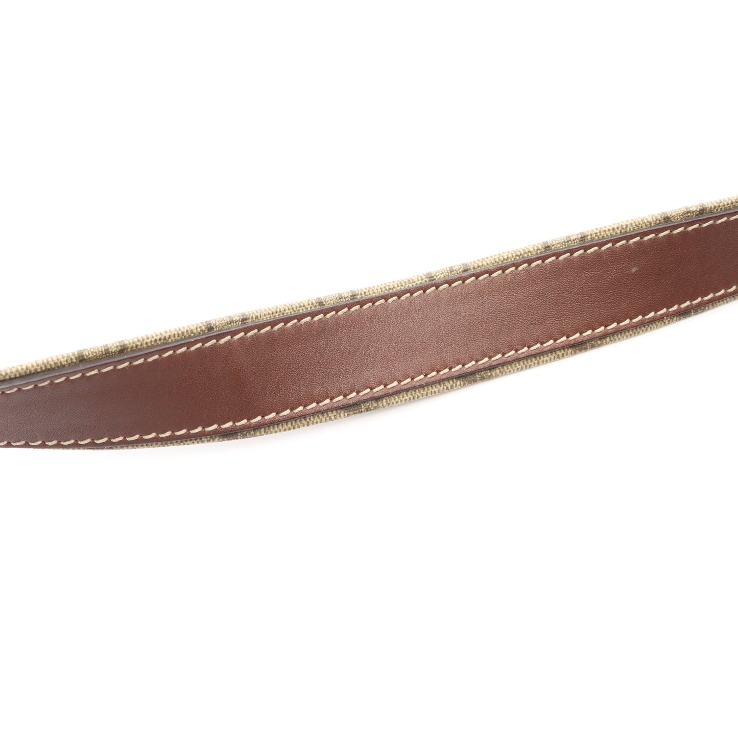 GGスプリーム シェリーライン ショルダーバッグ PVC レザー ベージュ ダークブラウン グッチ バッグ GUCCI