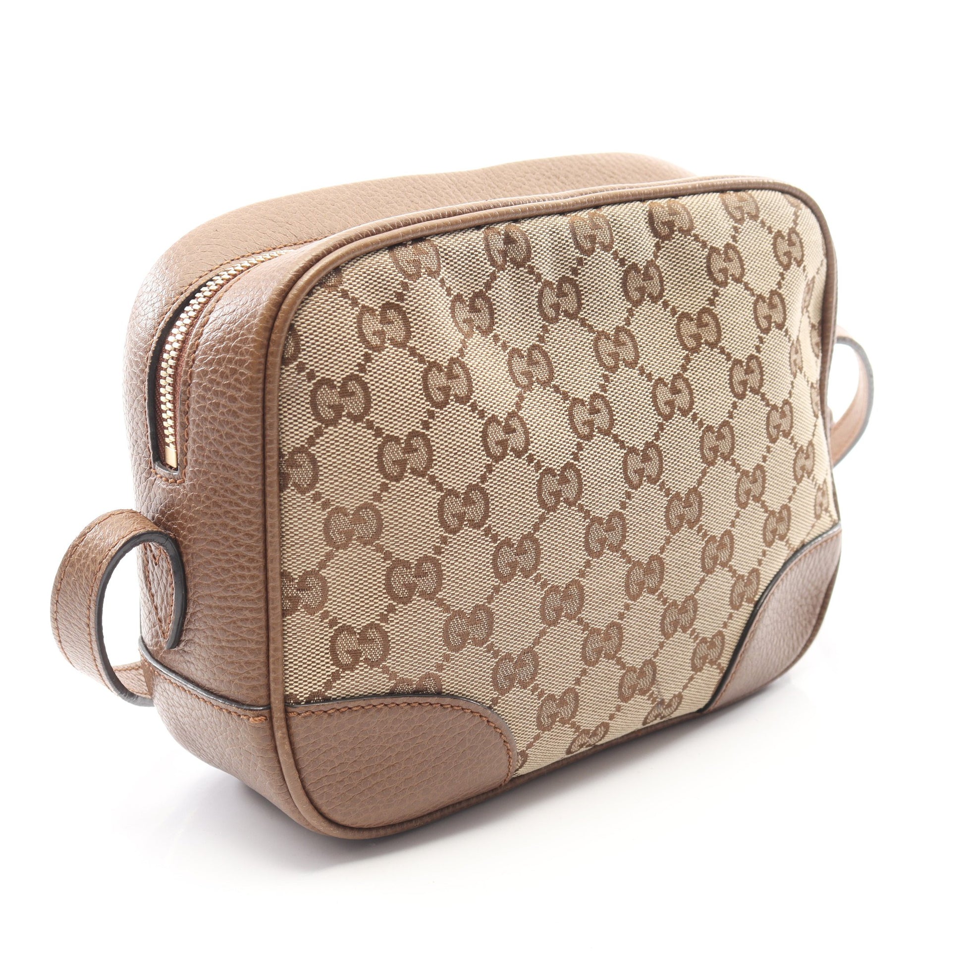 ブリー GGキャンバス ショルダーバッグ キャンバス レザー ベージュ ブラウン グッチ バッグ GUCCI