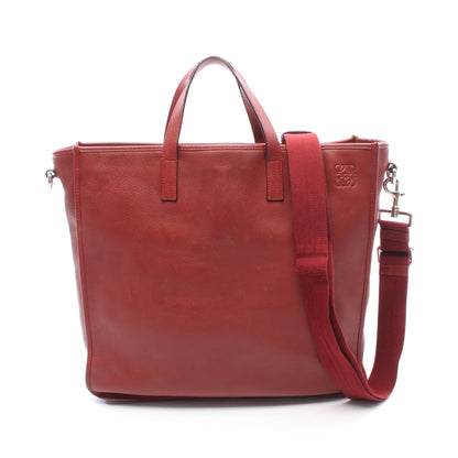 アナグラム 2WAY ハンドバッグ トートバッグ レザー レッド ロエベ バッグ LOEWE