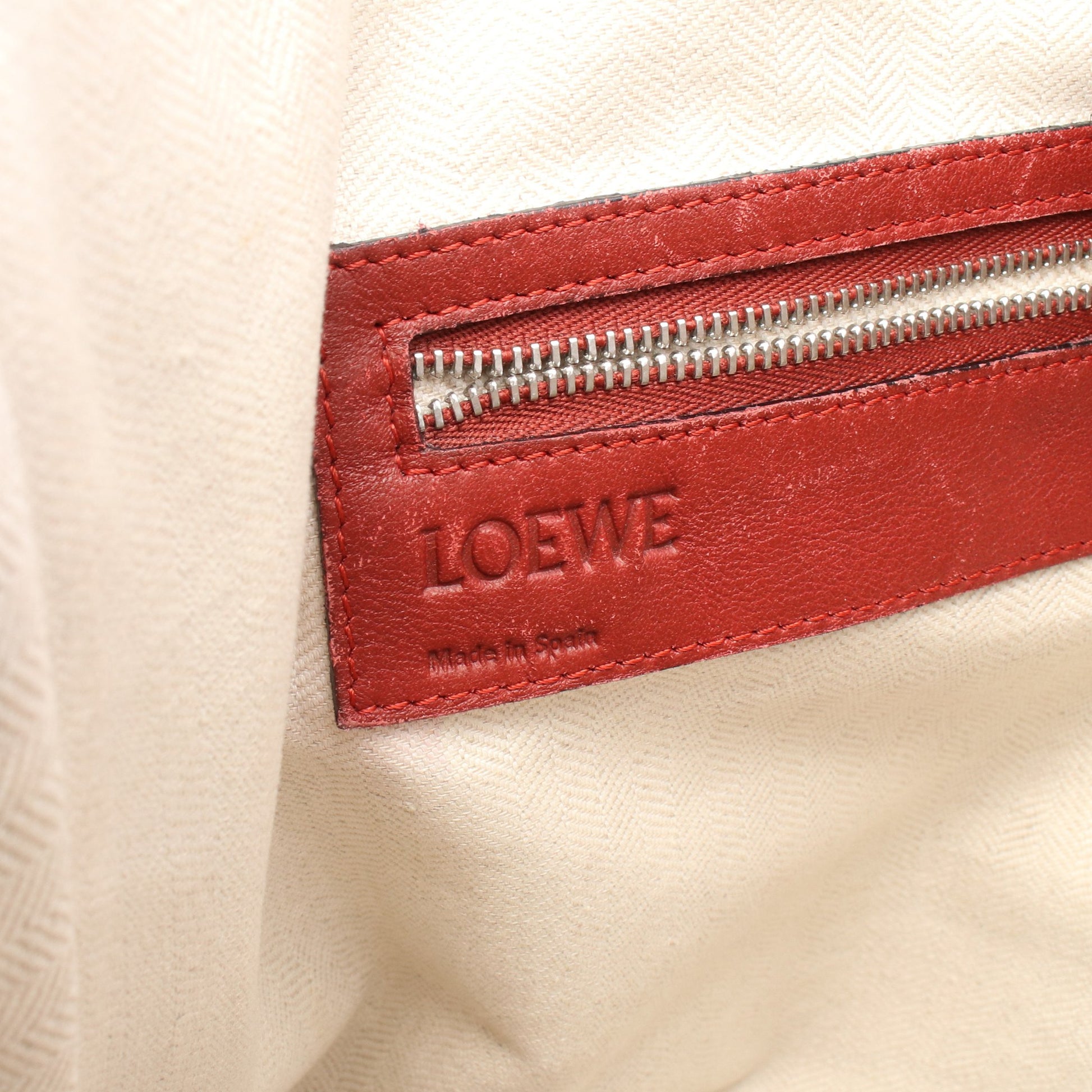 アナグラム 2WAY ハンドバッグ トートバッグ レザー レッド ロエベ バッグ LOEWE