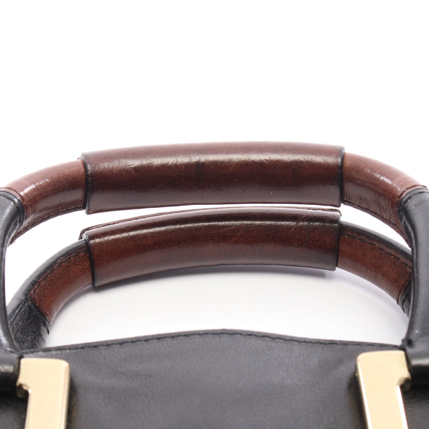 エテル ハンドバッグ レザー ブラック クロエ バッグ Chloe