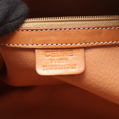 マカダム ハンドバッグ PVC レザー ダークブラウン ブラウン セリーヌ バッグ CELINE