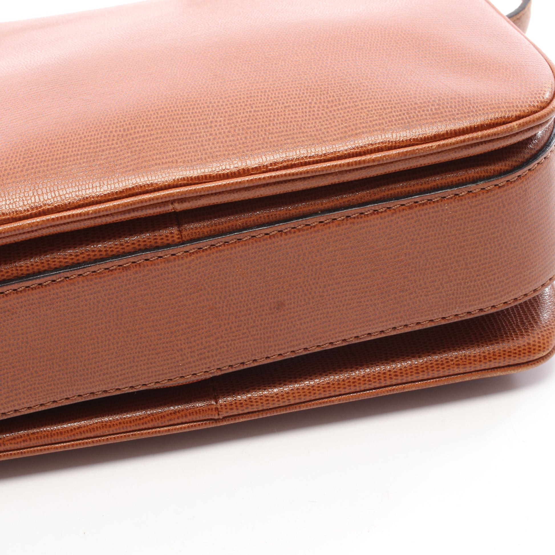 ショルダーバッグ レザー ブラウン セリーヌ バッグ CELINE