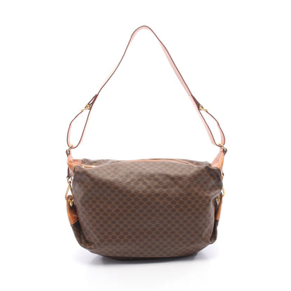 マカダム ショルダーバッグ PVC レザー ダークブラウン ブラウン セリーヌ バッグ CELINE