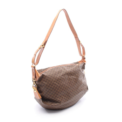 マカダム ショルダーバッグ PVC レザー ダークブラウン ブラウン セリーヌ バッグ CELINE