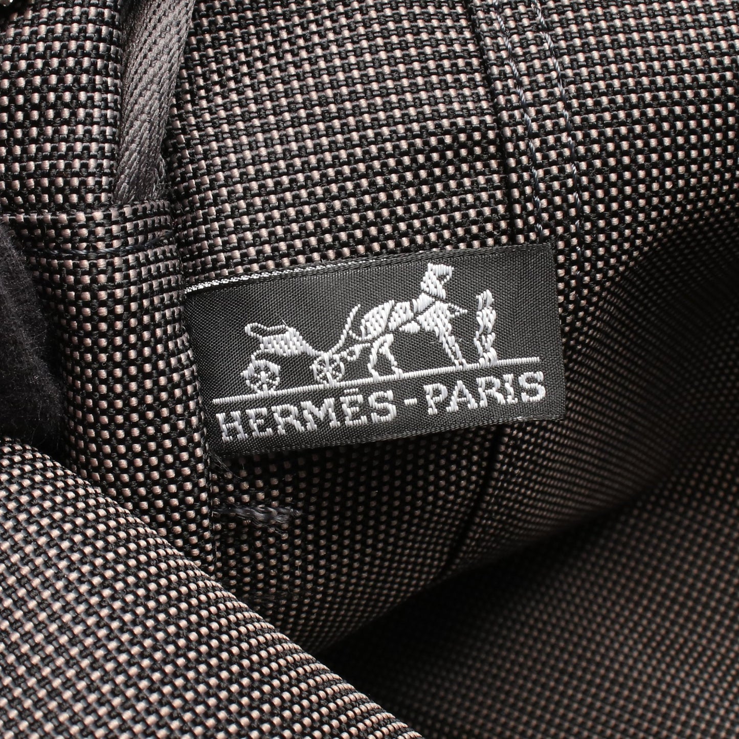 エールラインMM ハンドバッグ トートバッグ キャンバス ダークグレー シルバー金具 エルメス バッグ HERMES