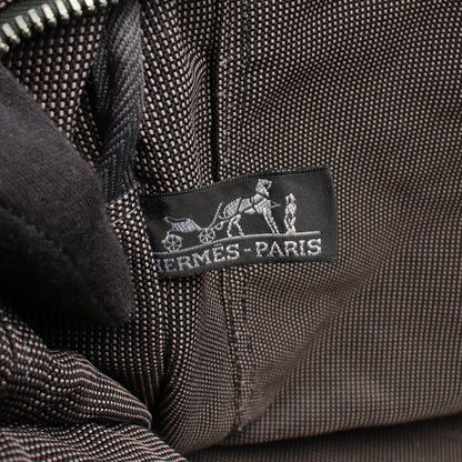 エールラインMM ハンドバッグ トートバッグ キャンバス ダークグレー シルバー金具 エルメス バッグ HERMES