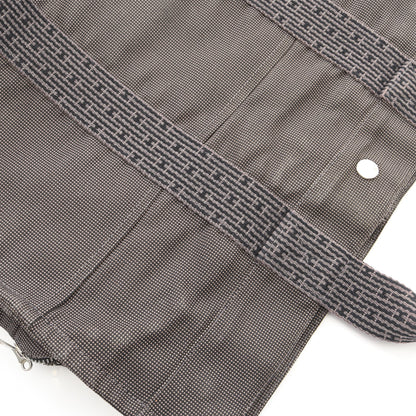エールラインMM ハンドバッグ トートバッグ ナイロンキャンバス ダークグレー シルバー金具 エルメス バッグ HERMES