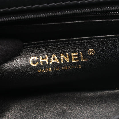 2.55 Wチェーンショルダーバッグ ラムスキン ブラック ゴールド金具 シャネル バッグ CHANEL