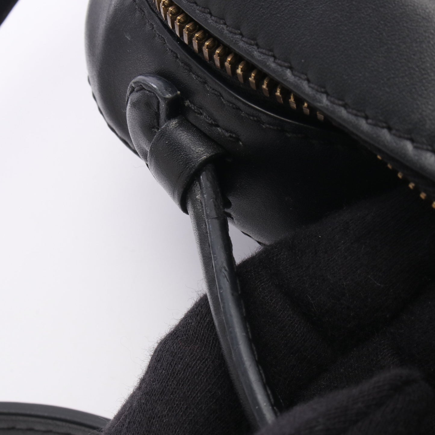 サントンジュ モノグラム ノワール ショルダーバッグ PVC レザー ブラウン ブラック ルイヴィトン バッグ LOUIS VUITTON