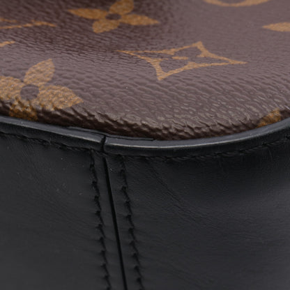 サントンジュ モノグラム ノワール ショルダーバッグ PVC レザー ブラウン ブラック ルイヴィトン バッグ LOUIS VUITTON