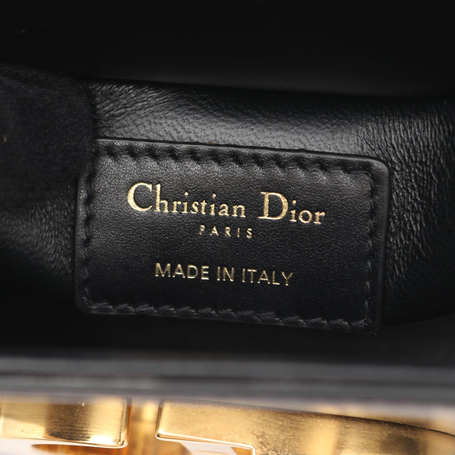30 MONTAIGNE モンテーニュ ボックス ショルダーバッグ レザー ブラック クリスチャンディオール バッグ Christian Dior