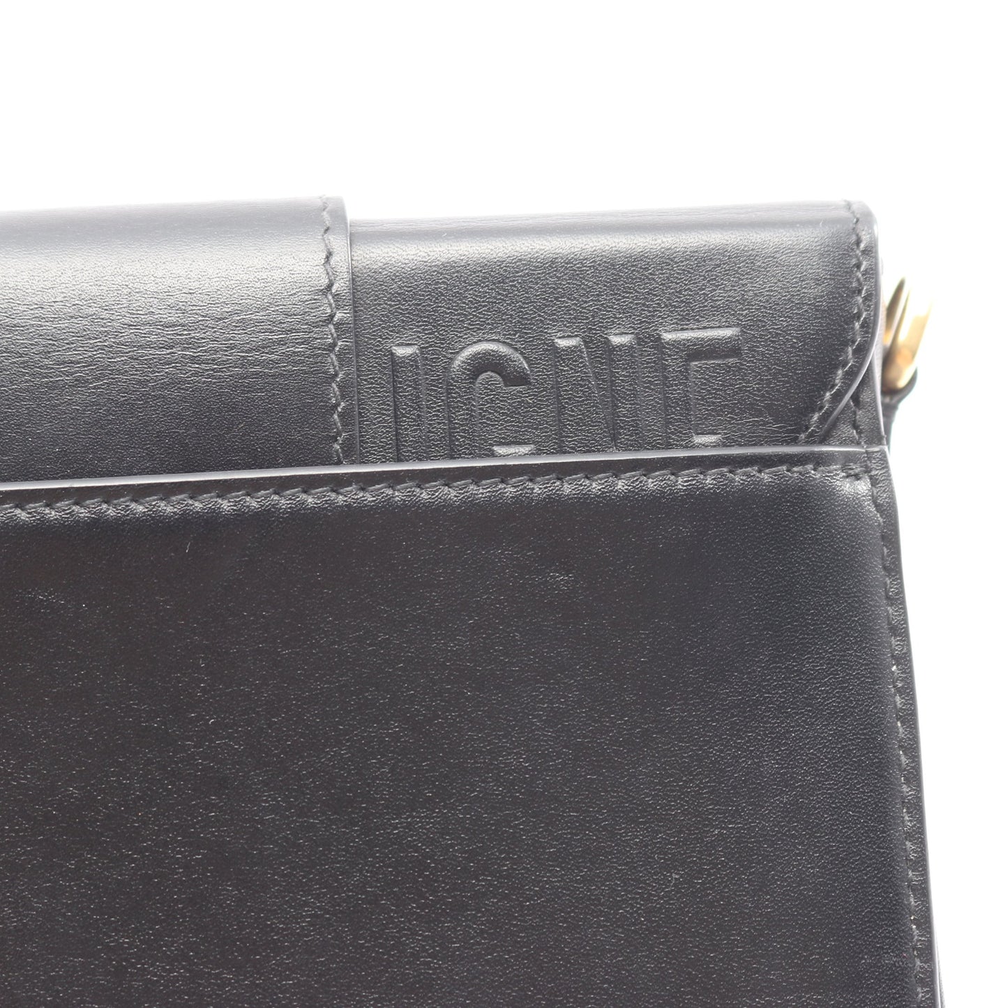 30 MONTAIGNE モンテーニュ ボックス ショルダーバッグ レザー ブラック クリスチャンディオール バッグ Christian Dior