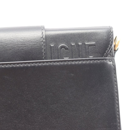30 MONTAIGNE モンテーニュ ボックス ショルダーバッグ レザー ブラック クリスチャンディオール バッグ Christian Dior