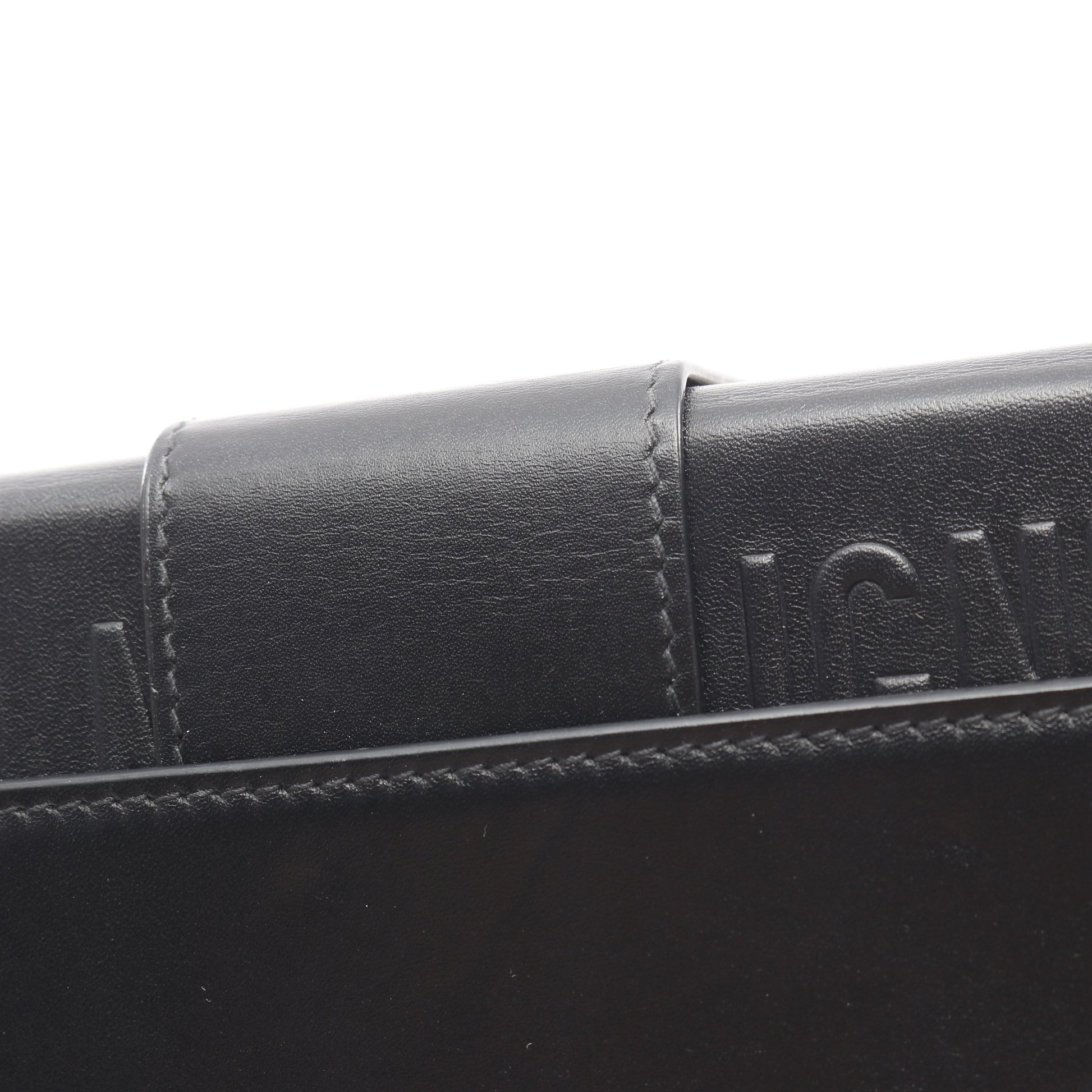 30 MONTAIGNE モンテーニュ ボックス ショルダーバッグ レザー ブラック クリスチャンディオール バッグ Christian Dior