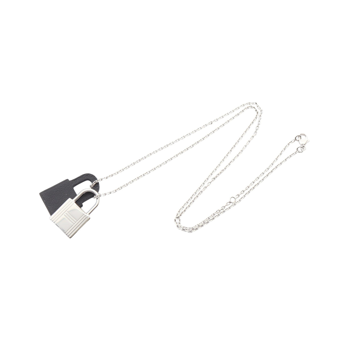 オーケリー ネックレス ヴォースイフト シルバー ブラック Z刻印 エルメス アクセサリー HERMES