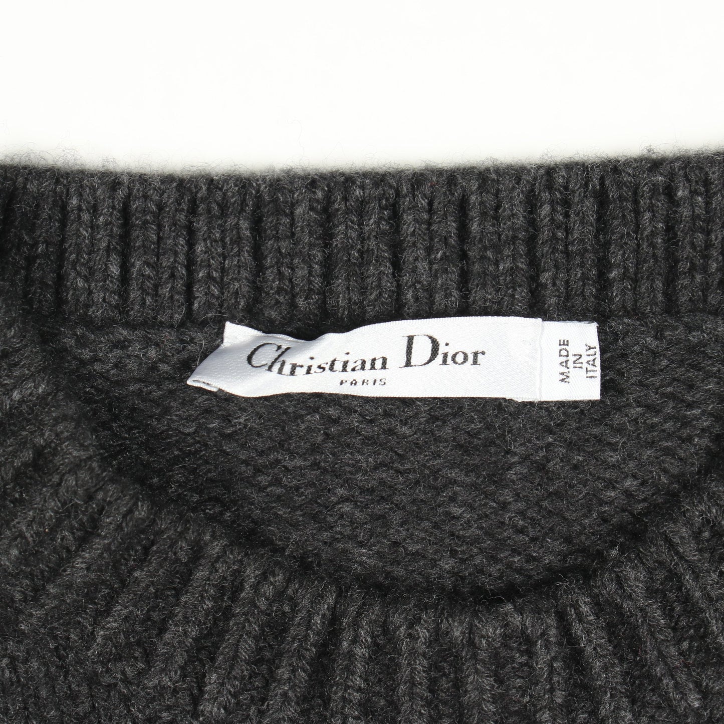 Youthquake ニット カシミヤ ダークグレー マルチカラー クリスチャンディオール トップス Christian Dior