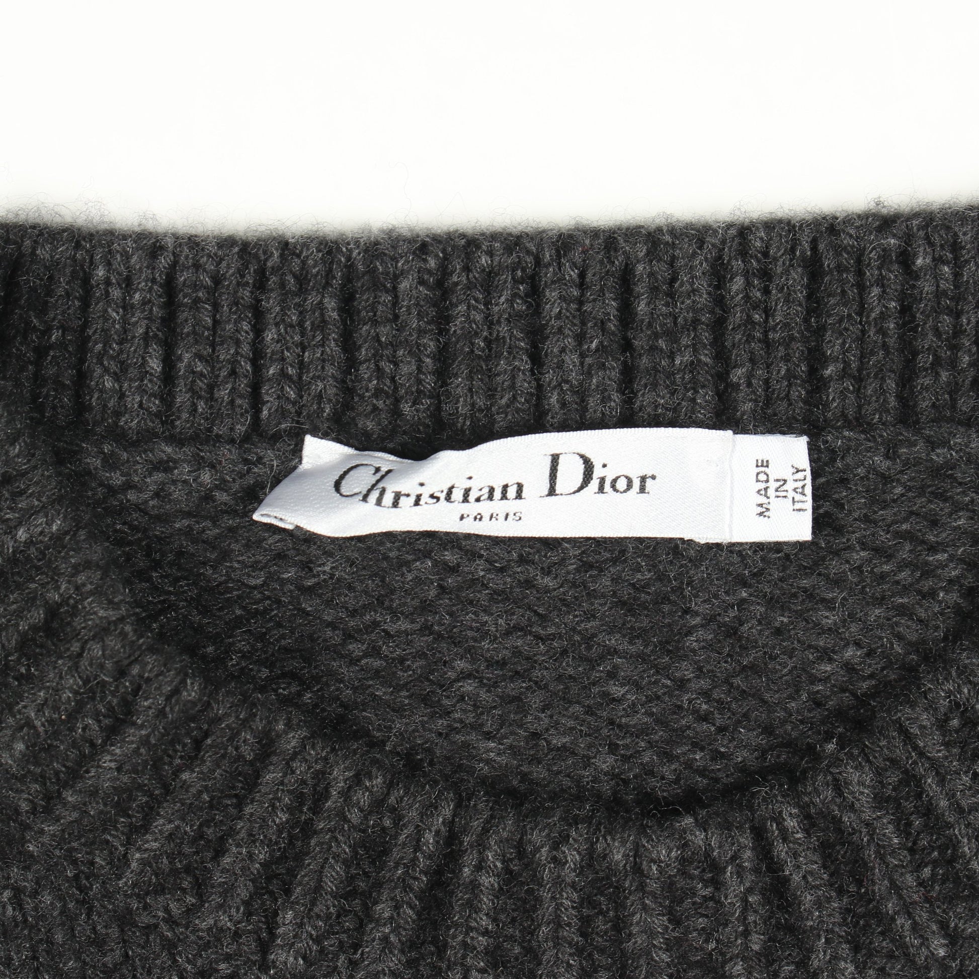 Youthquake ニット カシミヤ ダークグレー マルチカラー クリスチャンディオール トップス Christian Dior