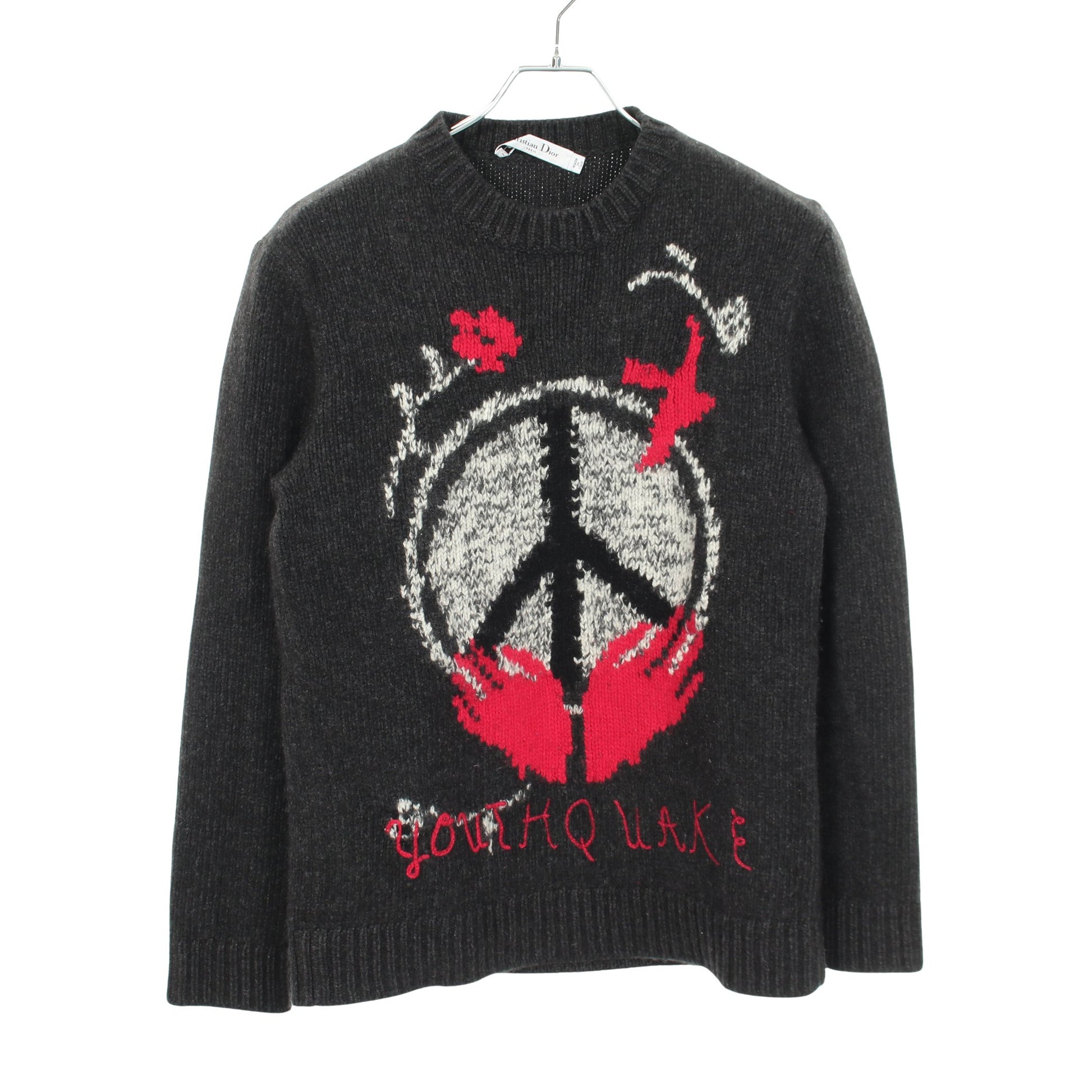Youthquake ニット カシミヤ ダークグレー マルチカラー クリスチャンディオール トップス Christian Dior