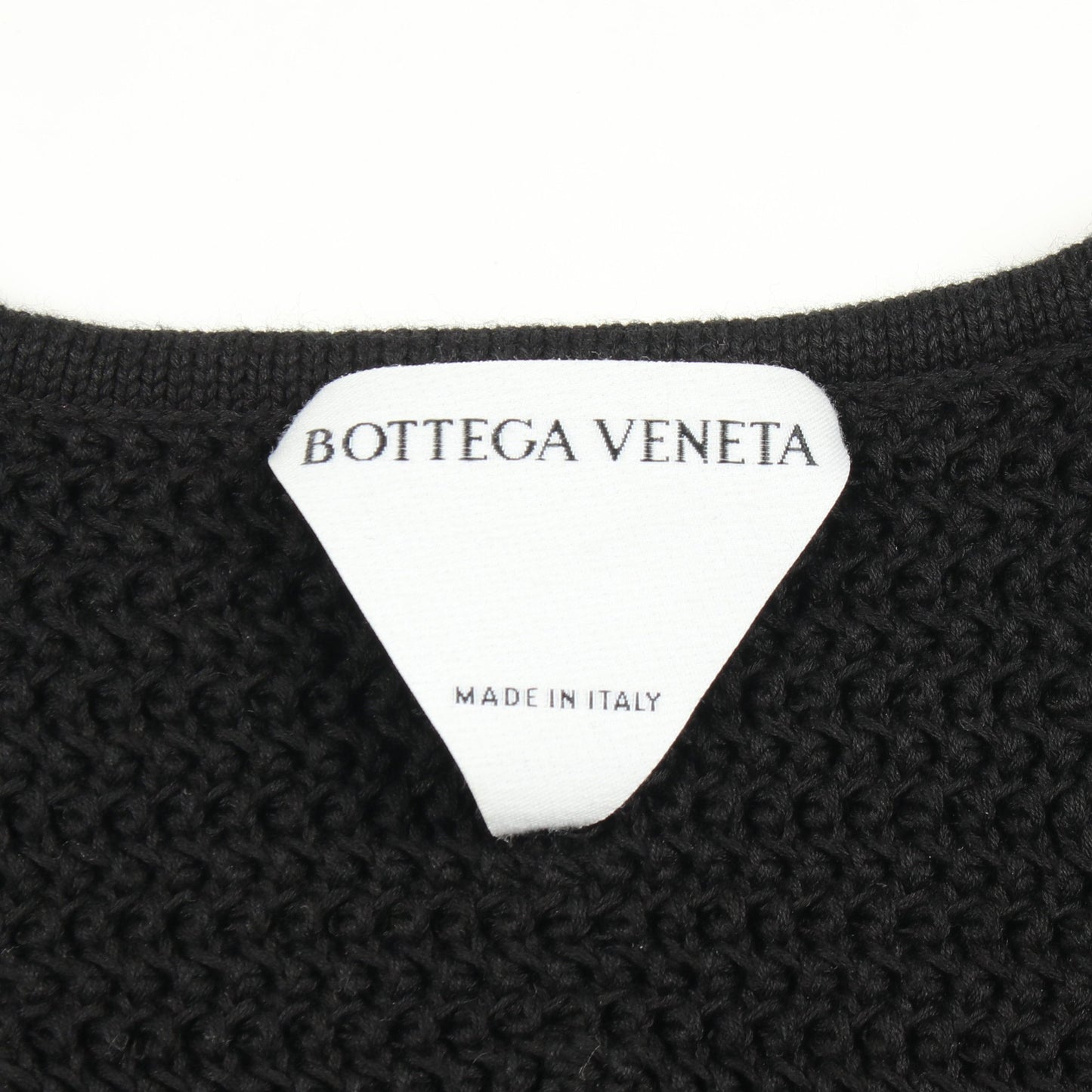 ニット コットン ブラック ボッテガヴェネタ トップス BOTTEGA VENETA
