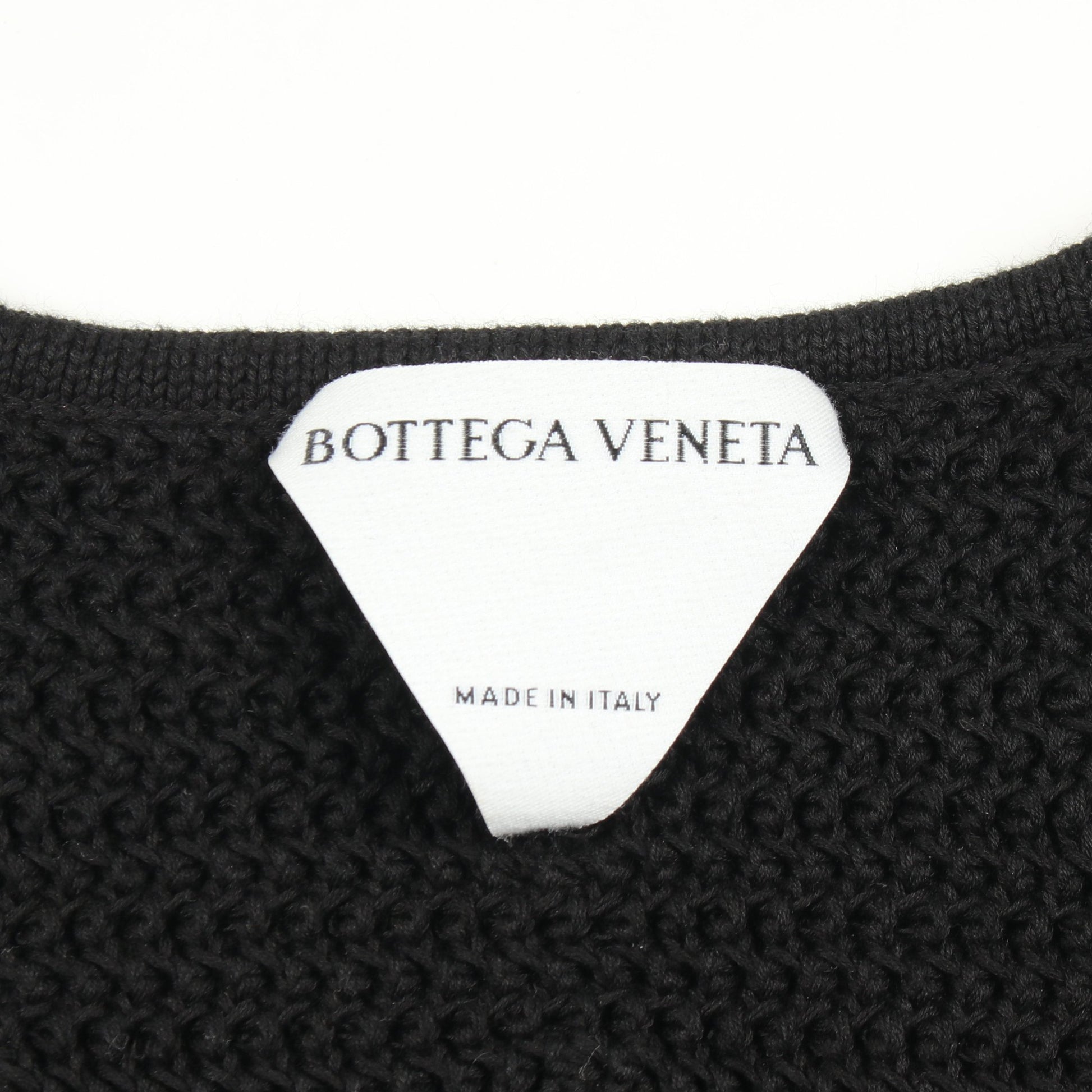 ニット コットン ブラック ボッテガヴェネタ トップス BOTTEGA VENETA