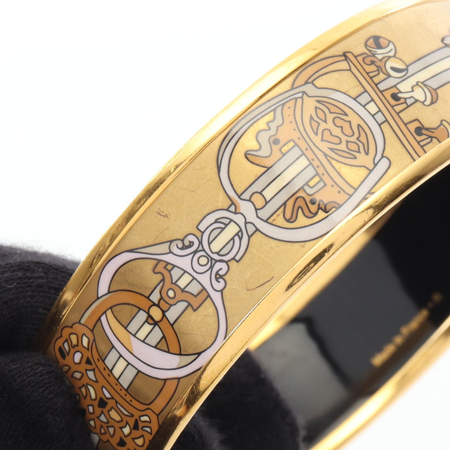エマイユGM バングル GP 七宝 ゴールド マルチカラー エルメス アクセサリー HERMES
