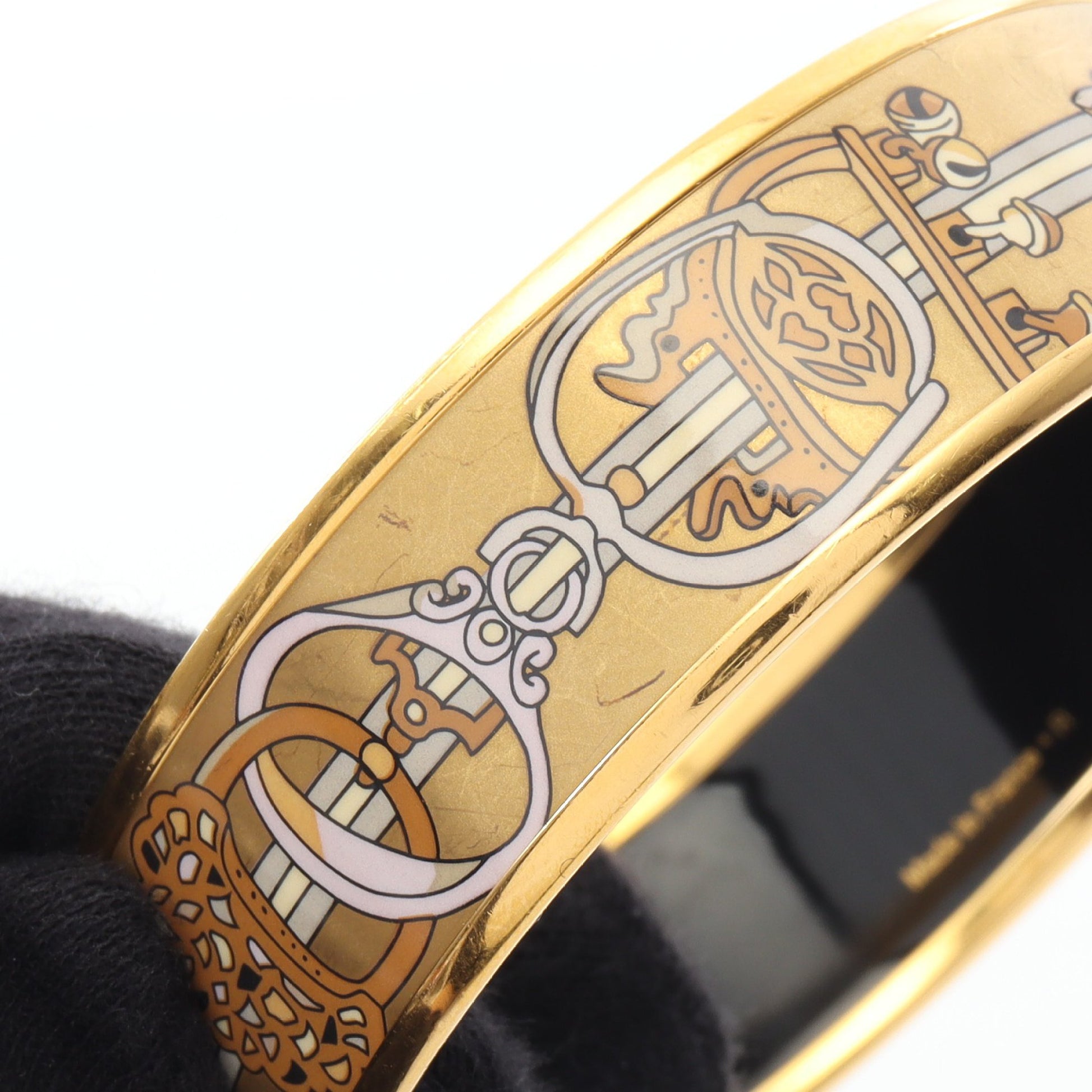 エマイユGM バングル GP 七宝 ゴールド マルチカラー エルメス アクセサリー HERMES