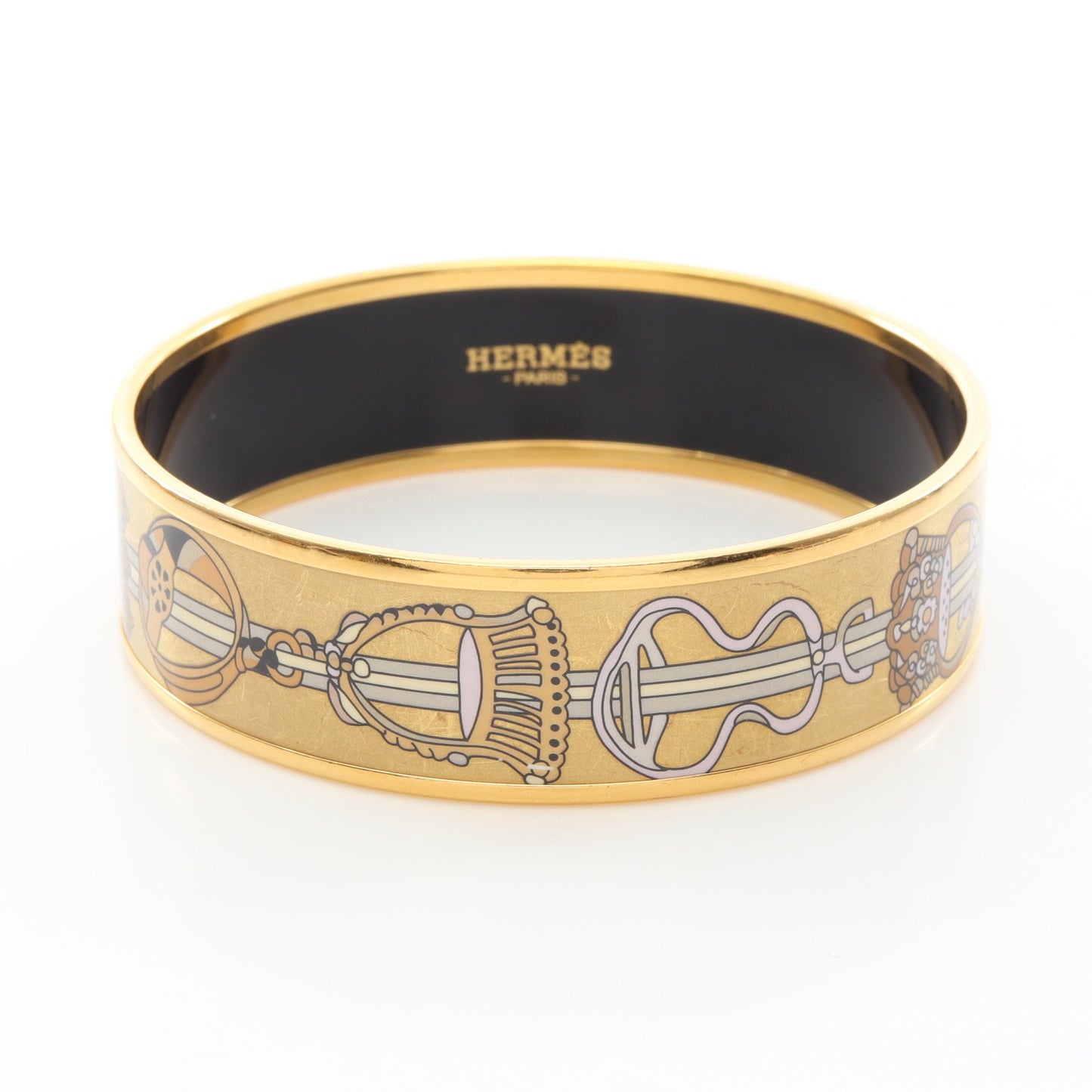 エマイユGM バングル GP 七宝 ゴールド マルチカラー エルメス アクセサリー HERMES