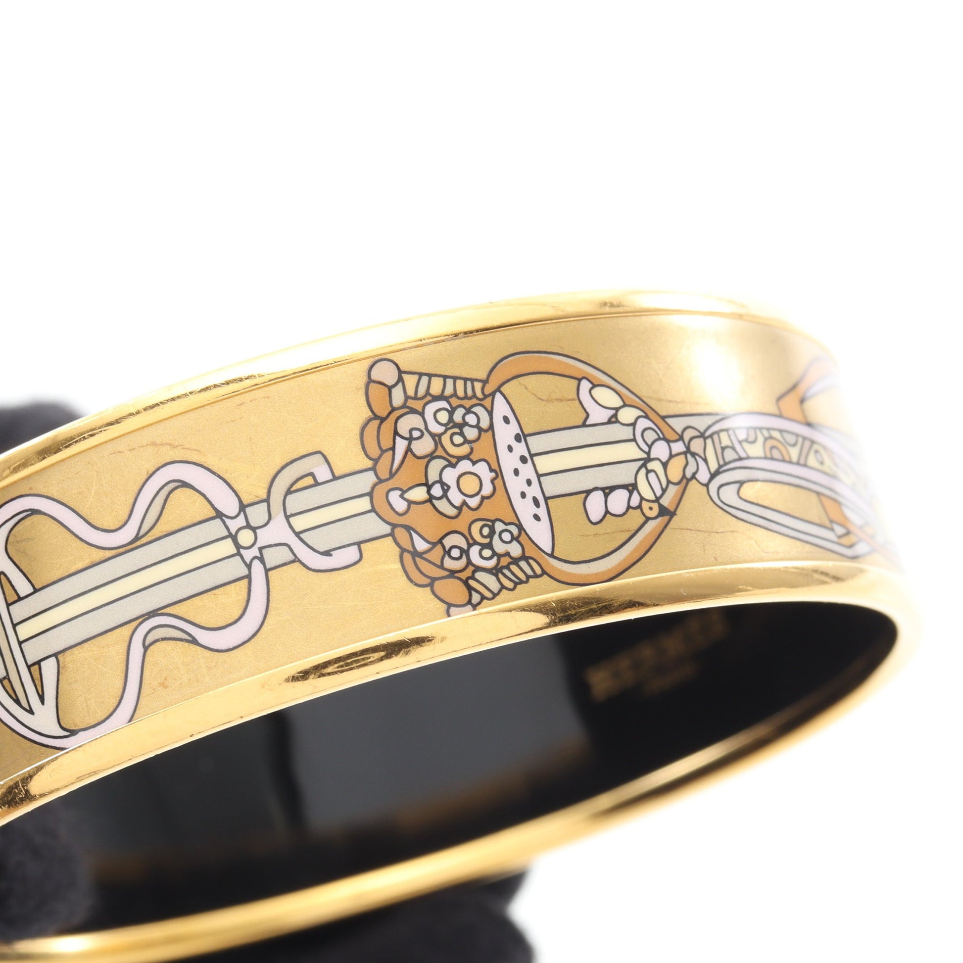 エマイユGM バングル GP 七宝 ゴールド マルチカラー エルメス アクセサリー HERMES