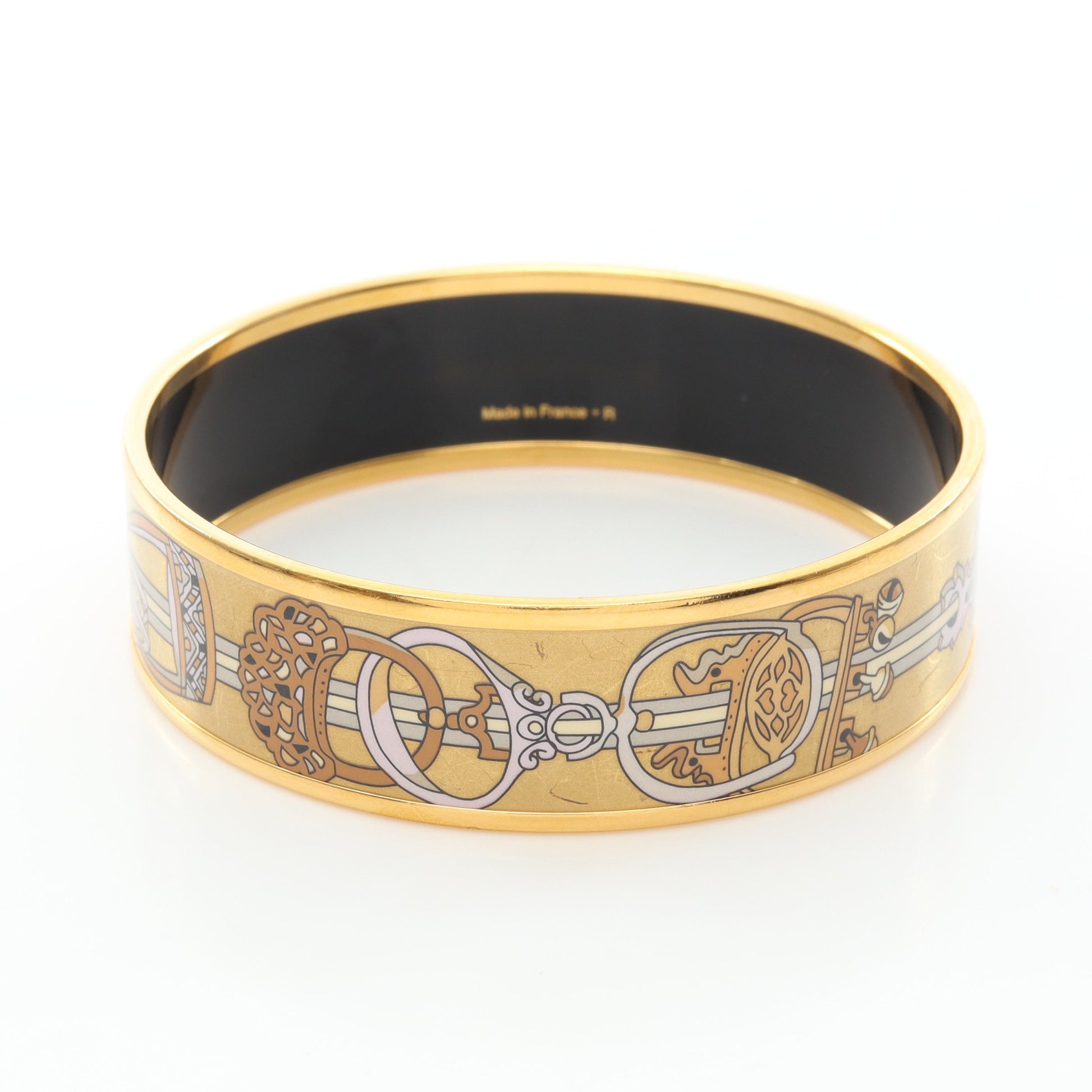 エマイユGM バングル GP 七宝 ゴールド マルチカラー エルメス アクセサリー HERMES