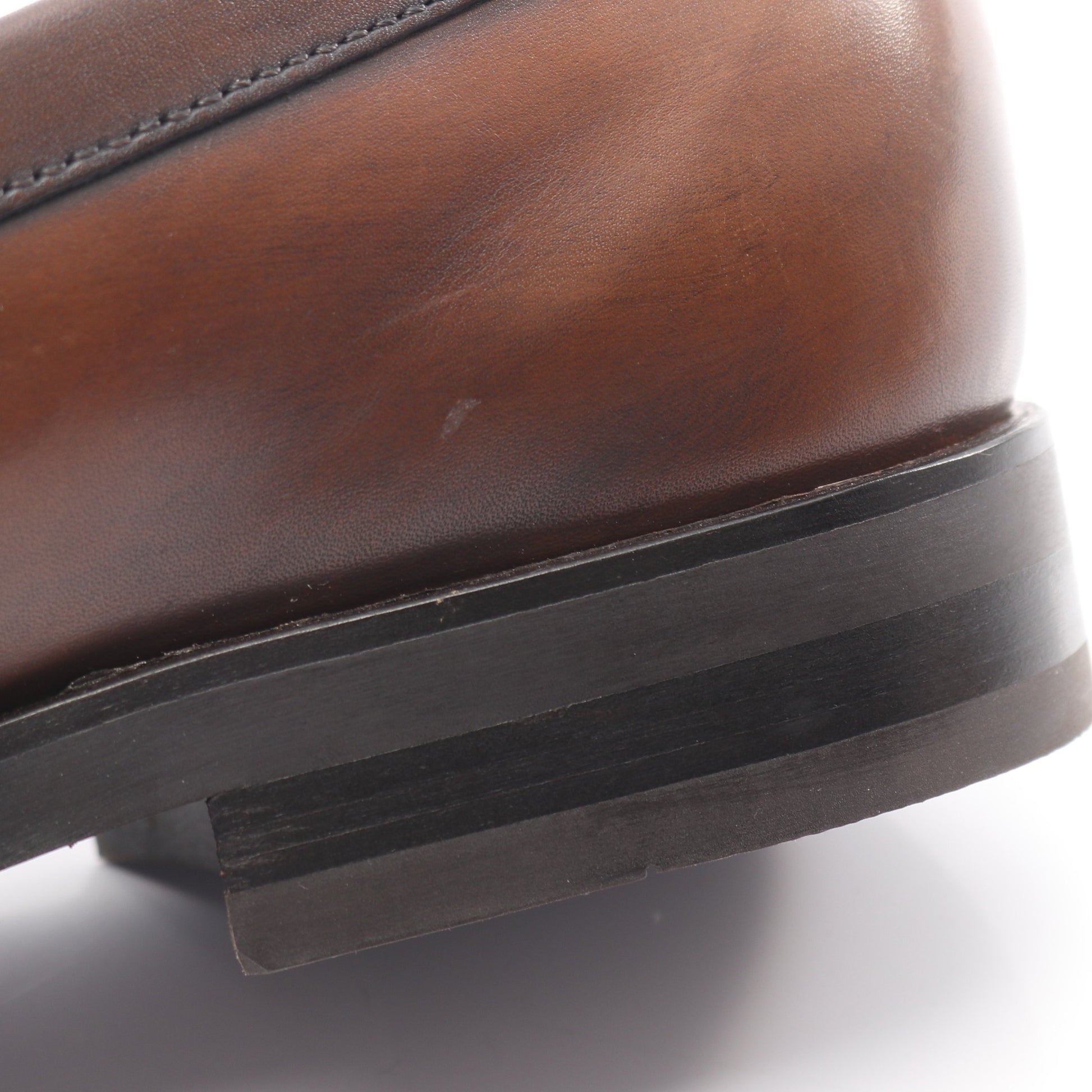 ダブルT ローファー レザー ブラウン トッズ シューズ TOD'S