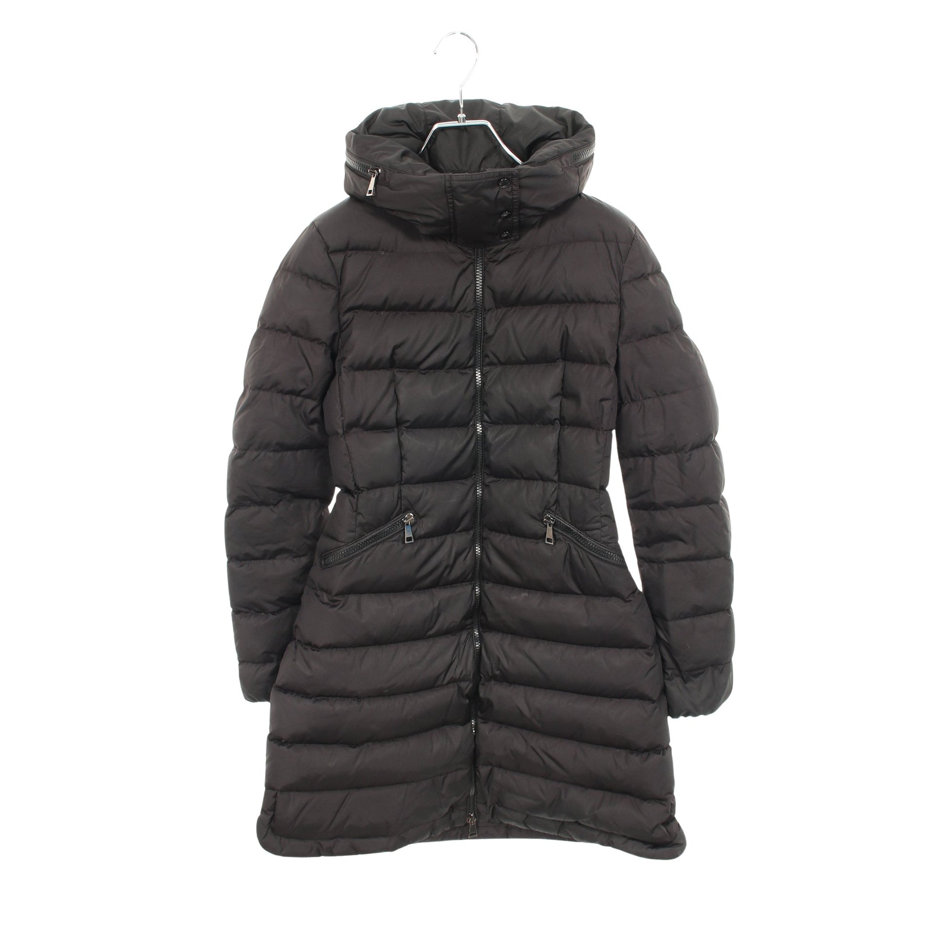 FLAMMETTE フラメッテ フード付き ダウンコート ナイロン ブラック モンクレール アウター MONCLER