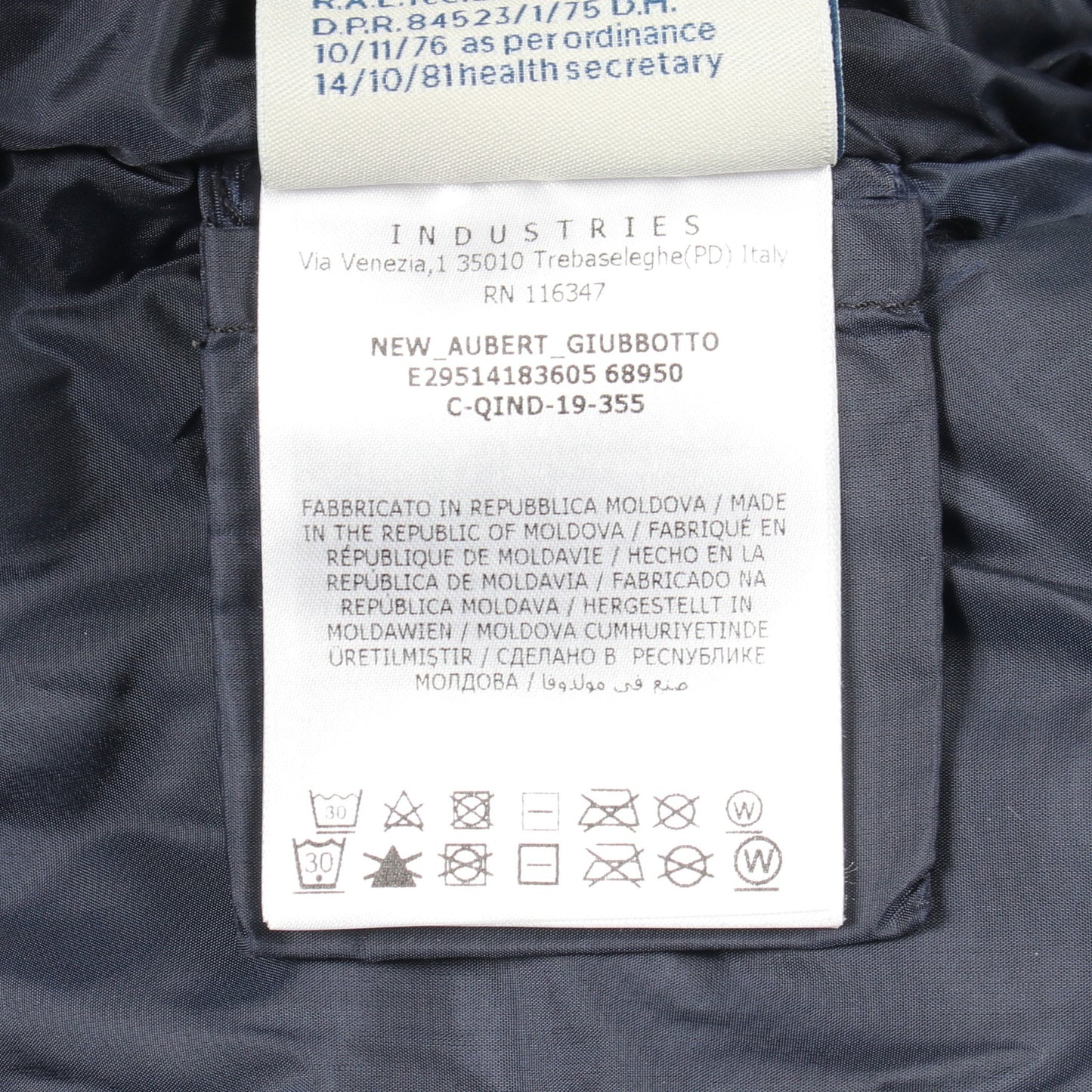 NEW AUBERT キッズ フード付き ダウンジャケット ナイロン ネイビー モンクレール アウター MONCLER