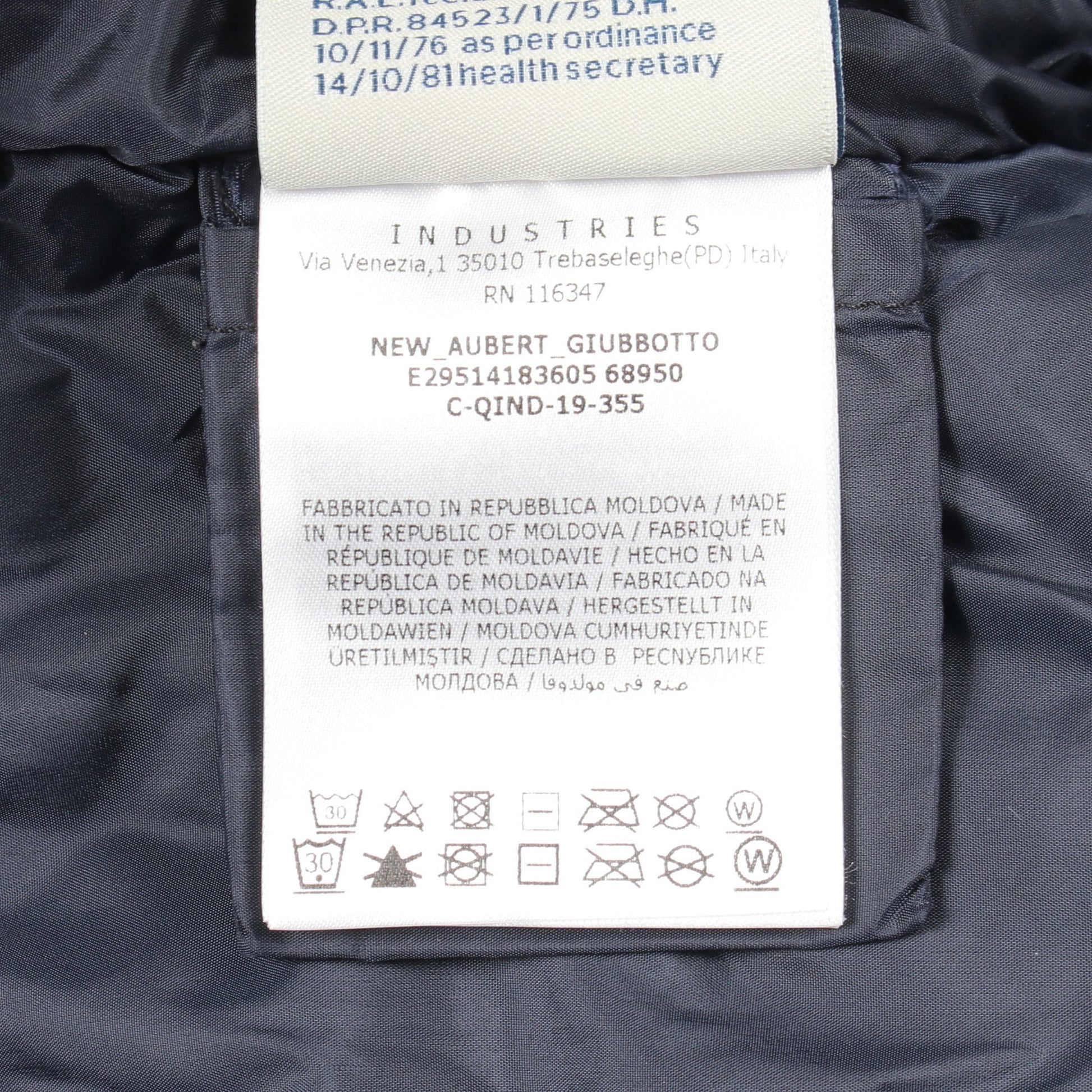 NEW AUBERT キッズ フード付き ダウンジャケット ナイロン ネイビー モンクレール アウター MONCLER
