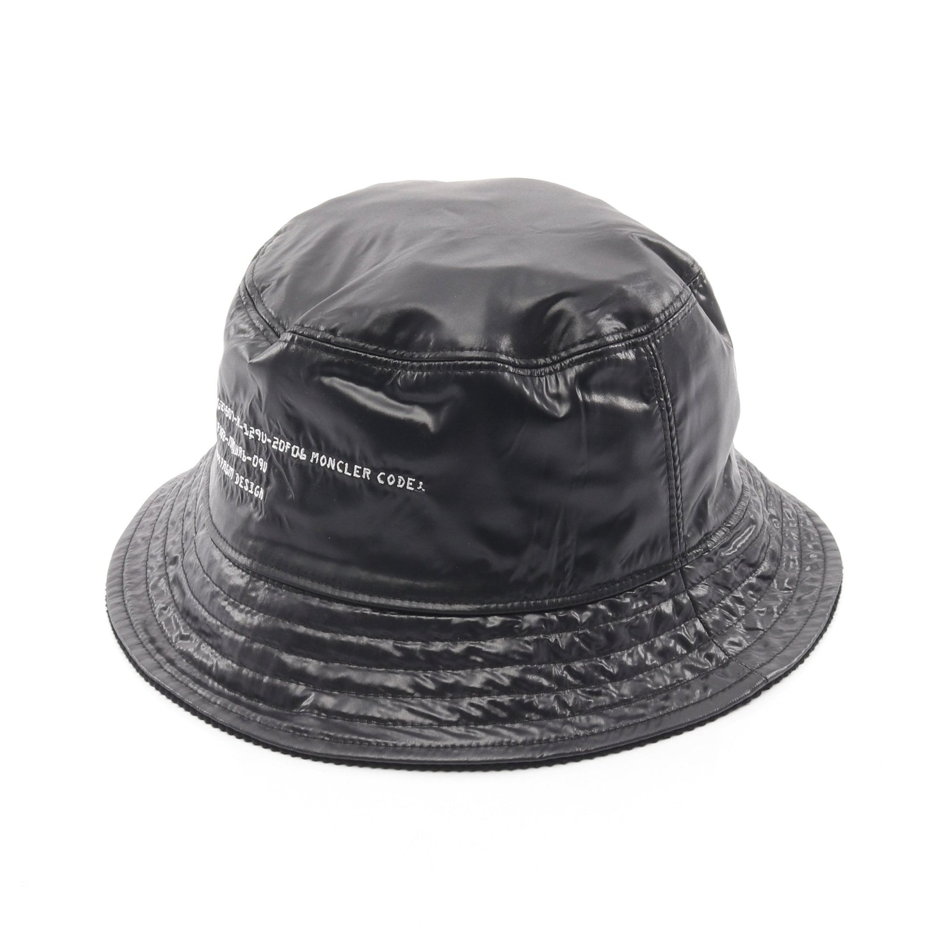 GENIUS 7 FRAGMENT HIROSHI FUJIWARA リバーシブル バケットハット 帽子 コーデュロイ ナイロン ブラック モンクレール 財布・小物 MONCLER
