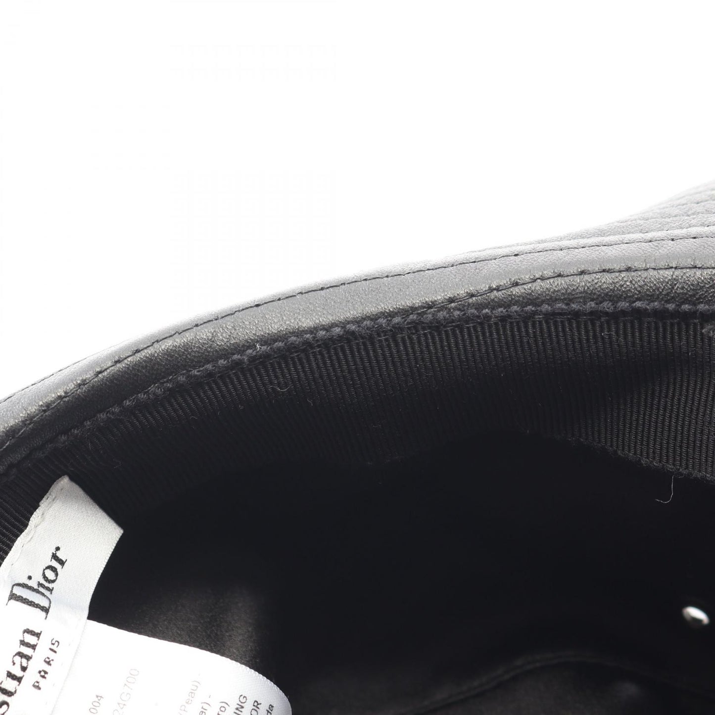 TEDDY-D チュール ボブハット バケット ハット レザー ブラック ディオール 財布・小物 DIOR