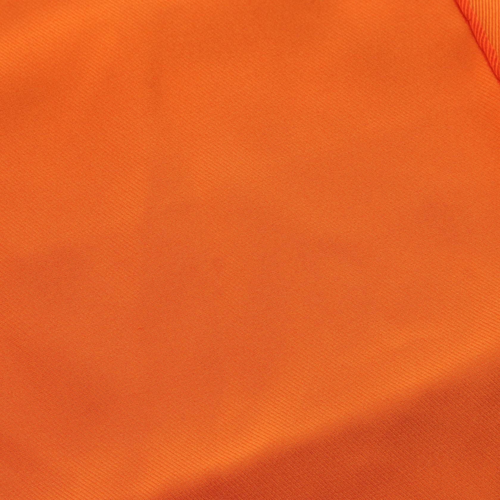 フリンジ ストール シルク オレンジ マルチカラー エルメス 財布・小物 HERMES