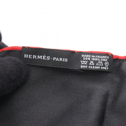 フリンジ ストール シルク ブラック マルチカラー エルメス 財布・小物 HERMES