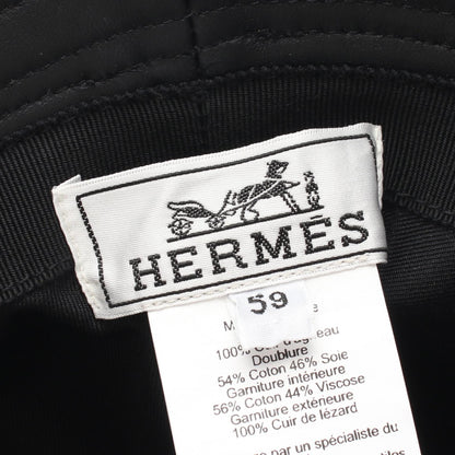 カイロス ハット ラムレザー リザード ブラック エルメス 財布・小物 HERMES